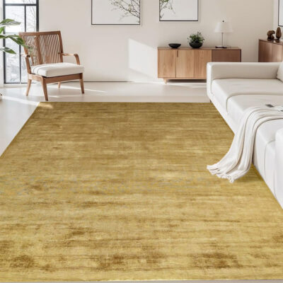 Mustard Yellow Loom Knotted Rug – SR-201M | 5x8 ft